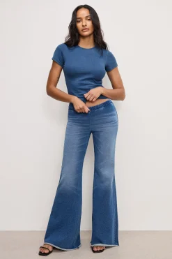 jeanius pull on flare leggings