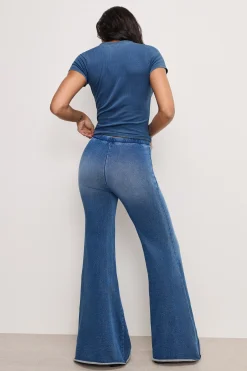 jeanius pull on flare leggings