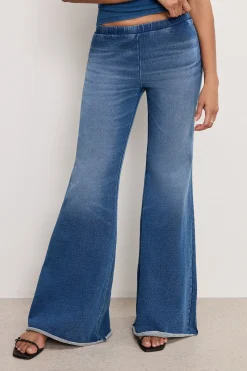 jeanius pull on flare leggings