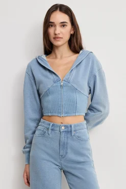 jeanius zip up hoodie