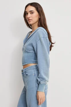 jeanius zip up hoodie