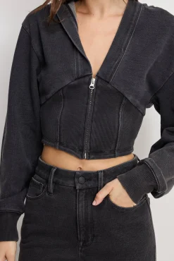 jeanius zip up hoodie
