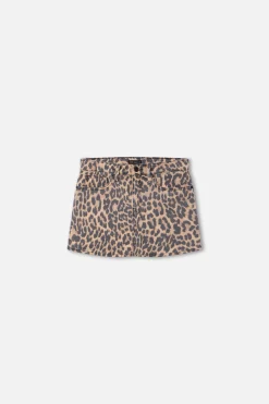 leopard good 90s mini skirt