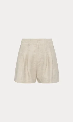 linen trouser shorts