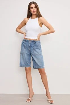 lite linen bermuda short