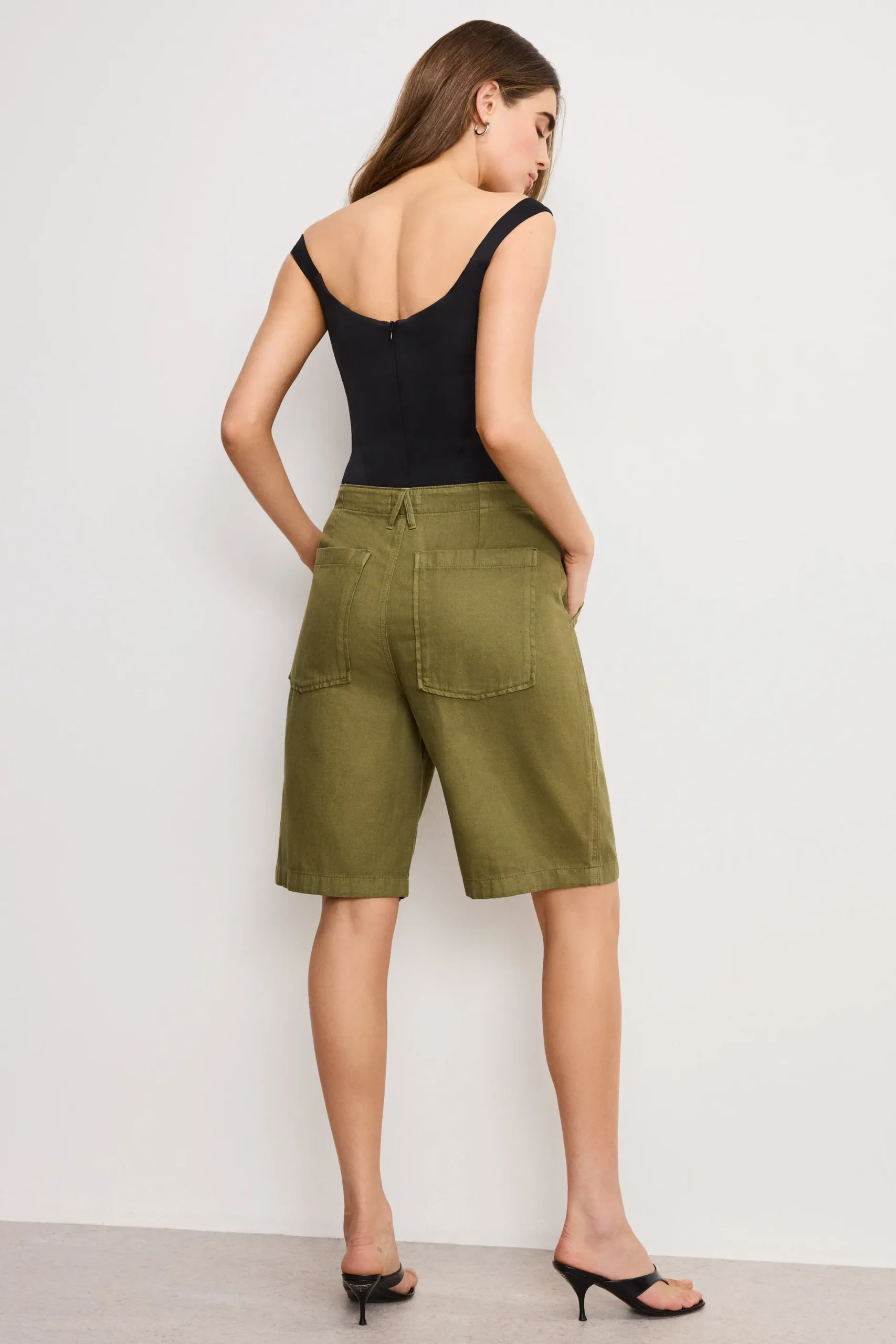 lite linen bermuda short