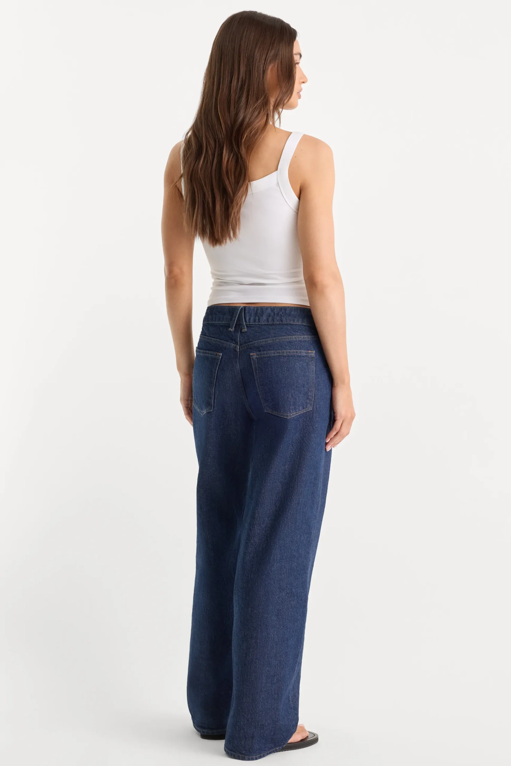low relaxed straight jeans