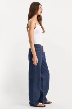 low relaxed straight jeans
