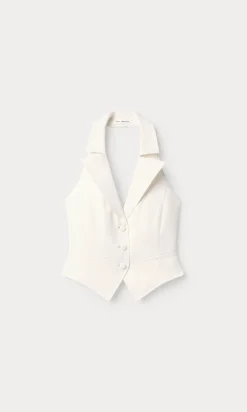 luxe suiting halter vest
