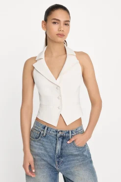 luxe suiting halter vest
