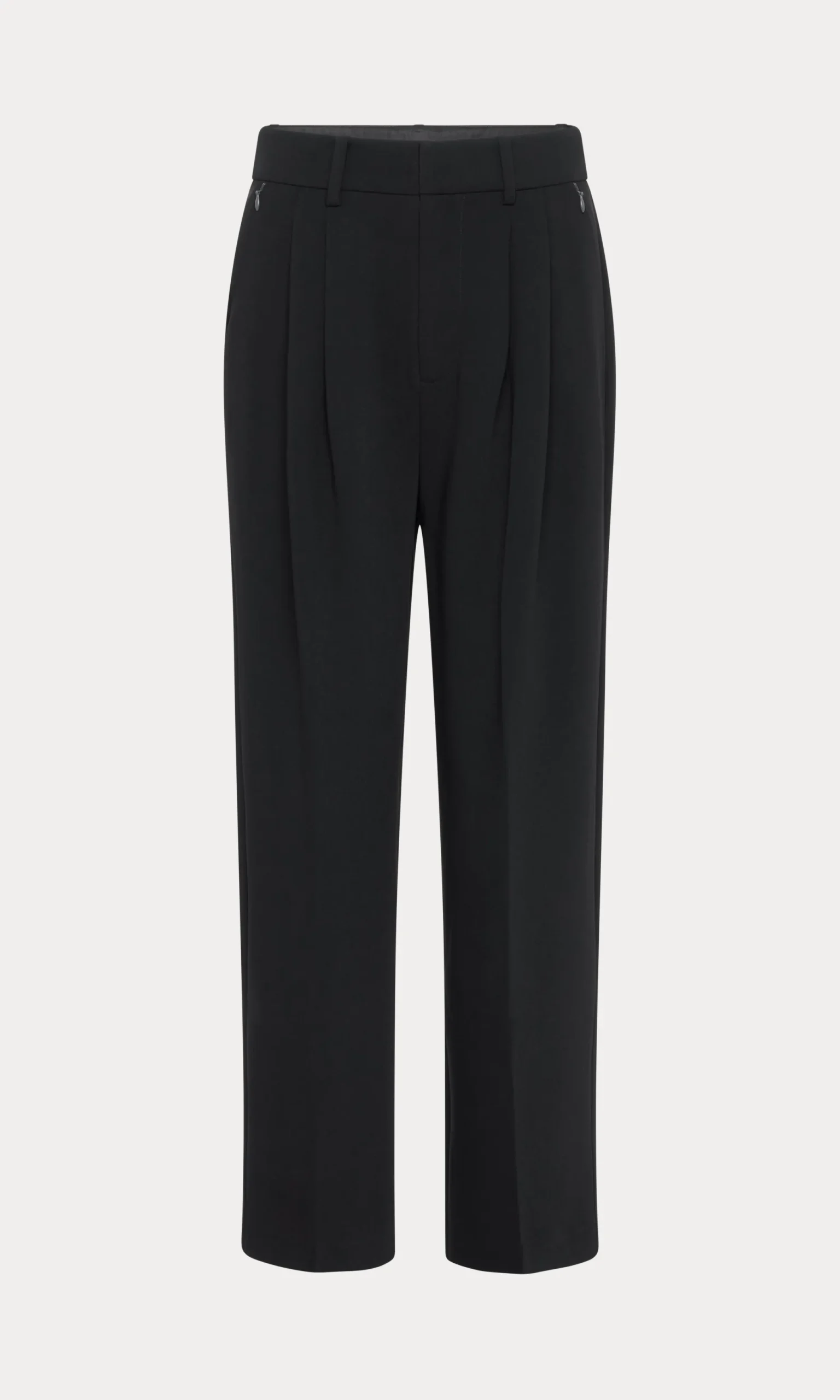 luxe suiting high-rise cropped wide leg trouser