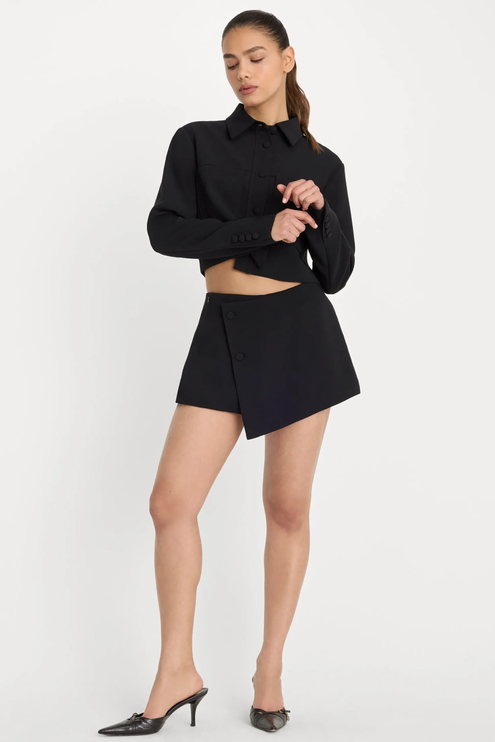 luxe suiting skort