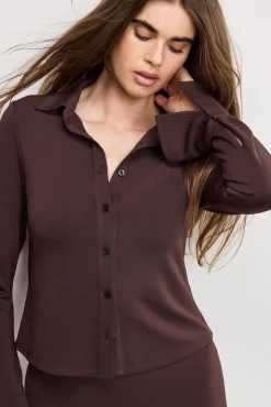 matte jersey long sleeve top