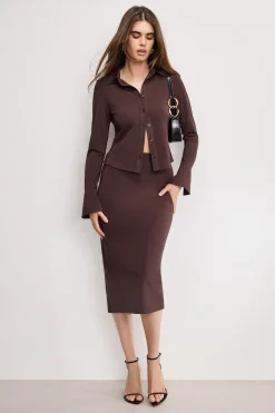 matte jersey long sleeve top