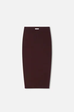 matte jersey midi pencil skirt