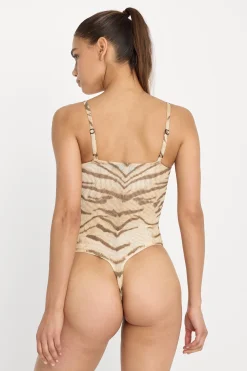 mesh bustier bodysuit