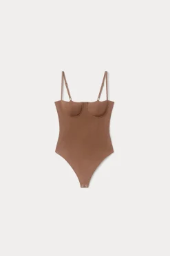 mesh bustier bodysuit