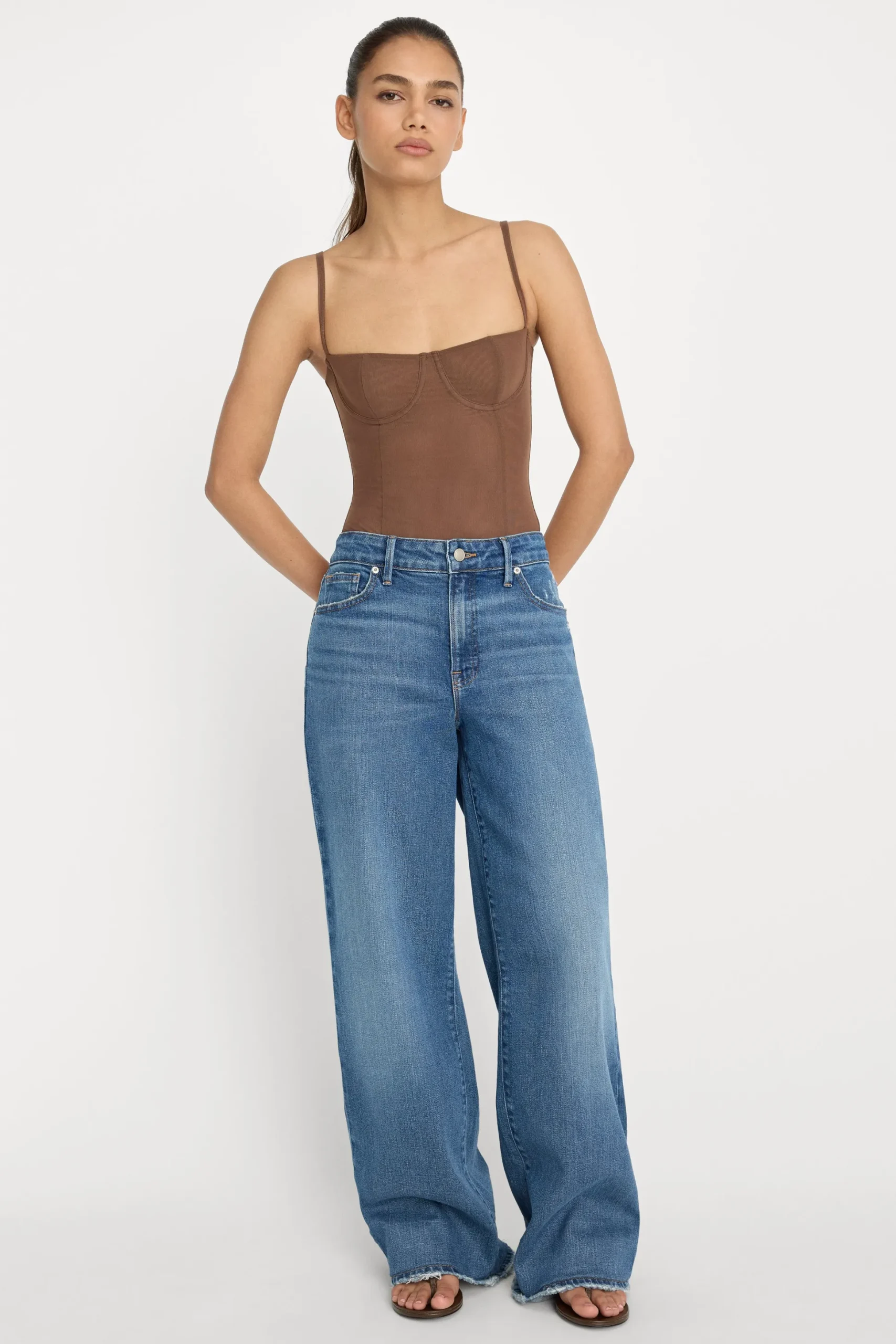 mesh bustier bodysuit