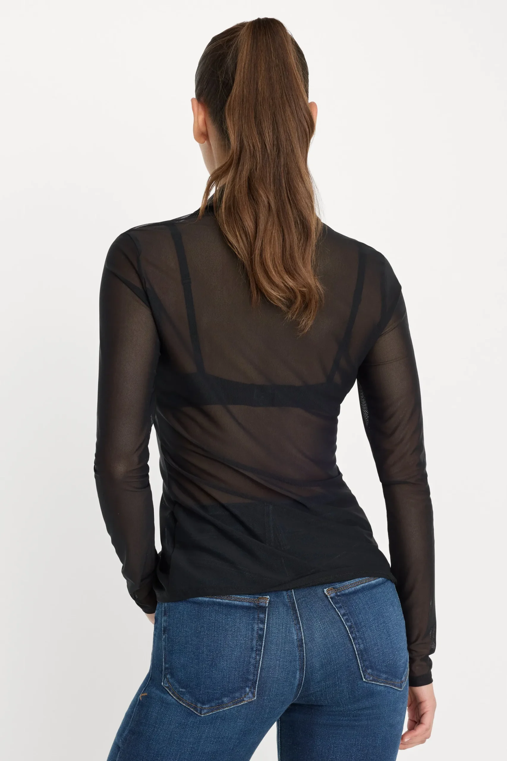 mesh button up top