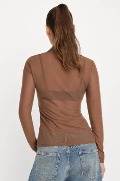 mesh button up top