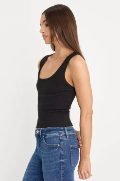 micro rib tank top