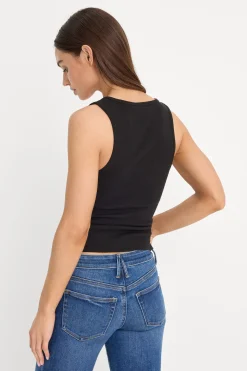 micro rib tank top