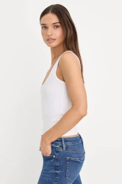 micro rib tank top