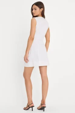 mini button front dress
