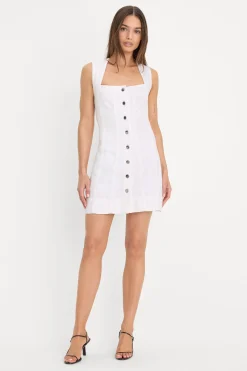 mini button front dress