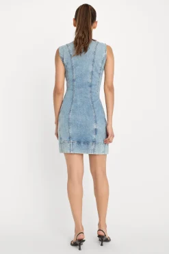 mini button front dress