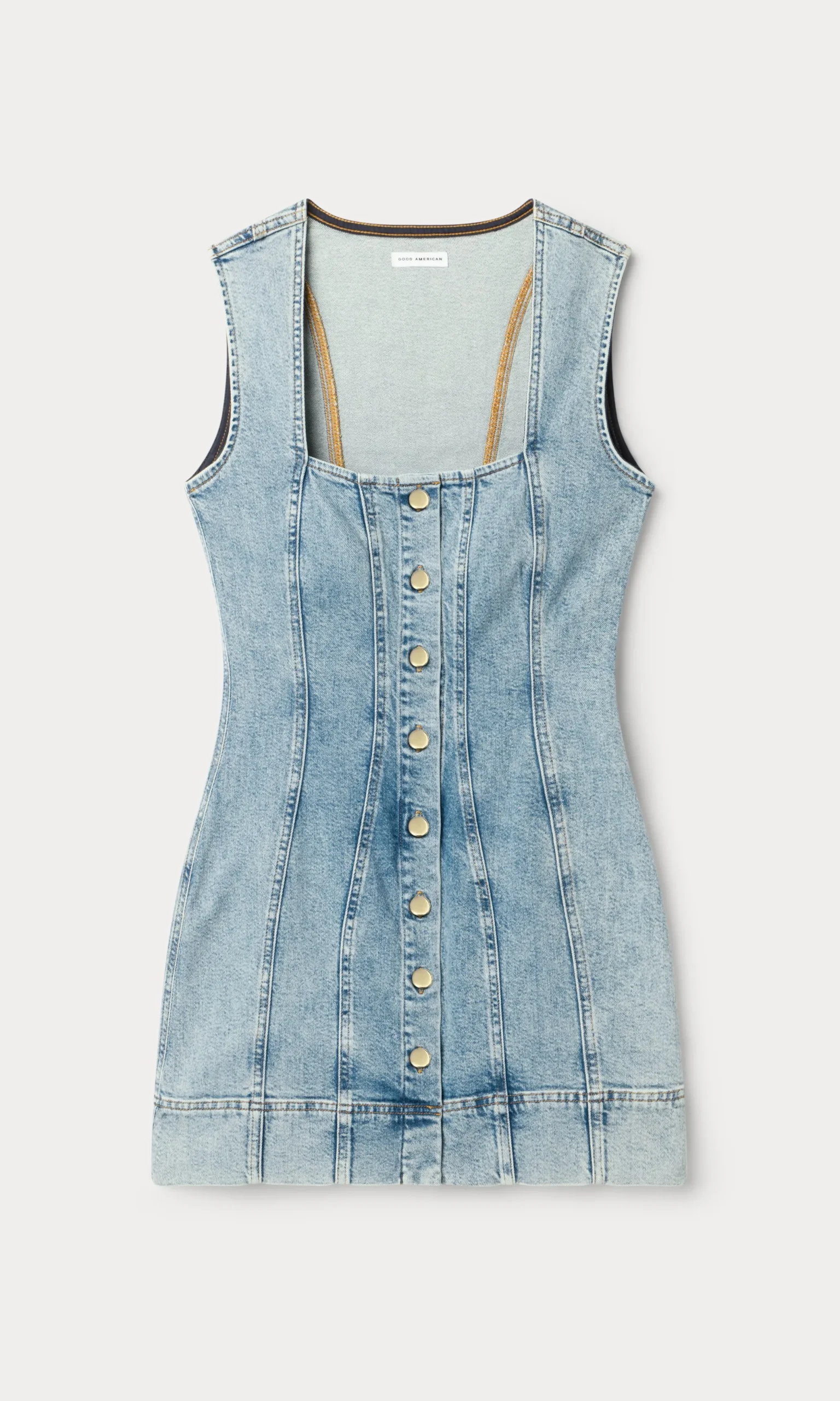 mini button front dress