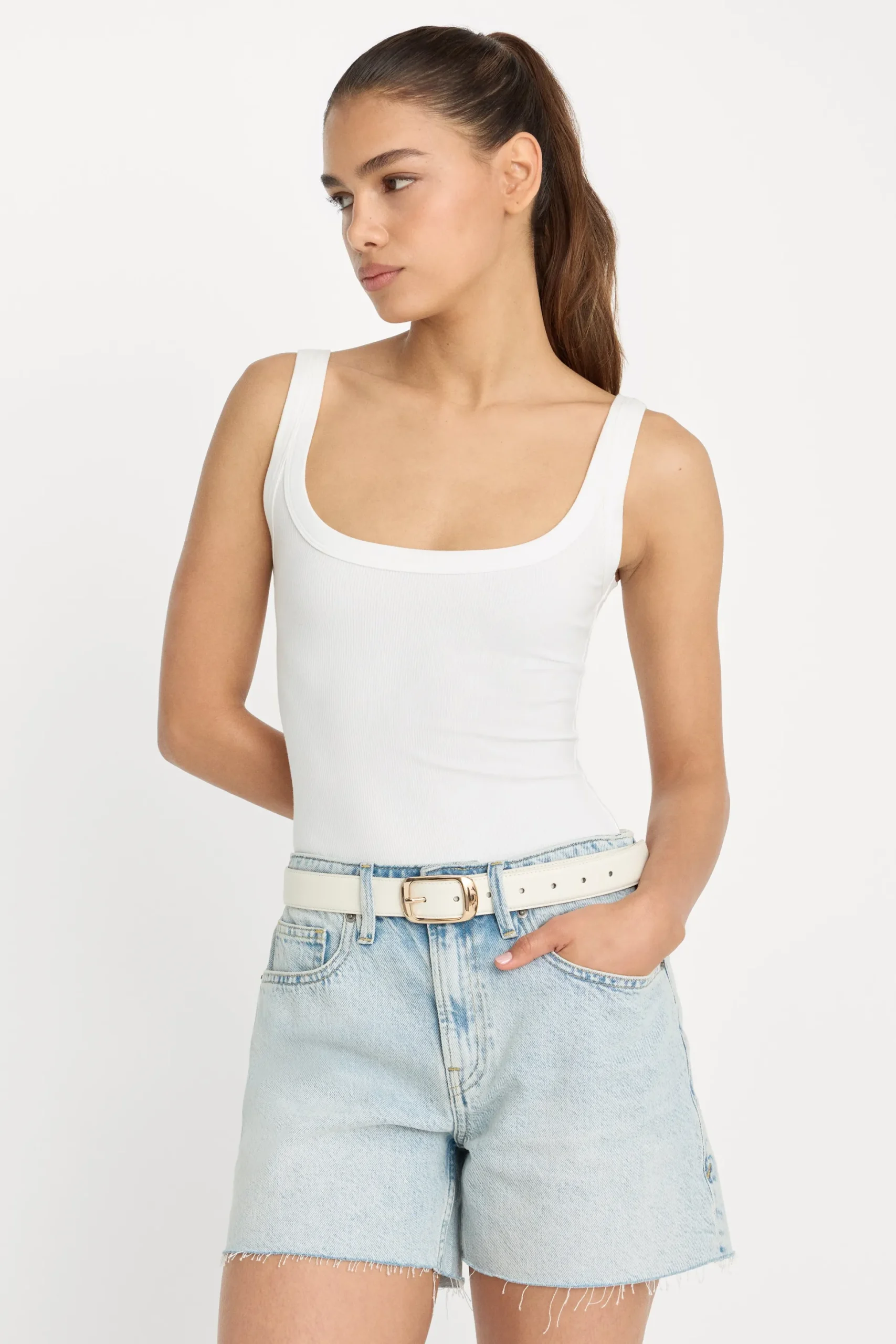 modal rib tank bodysuit