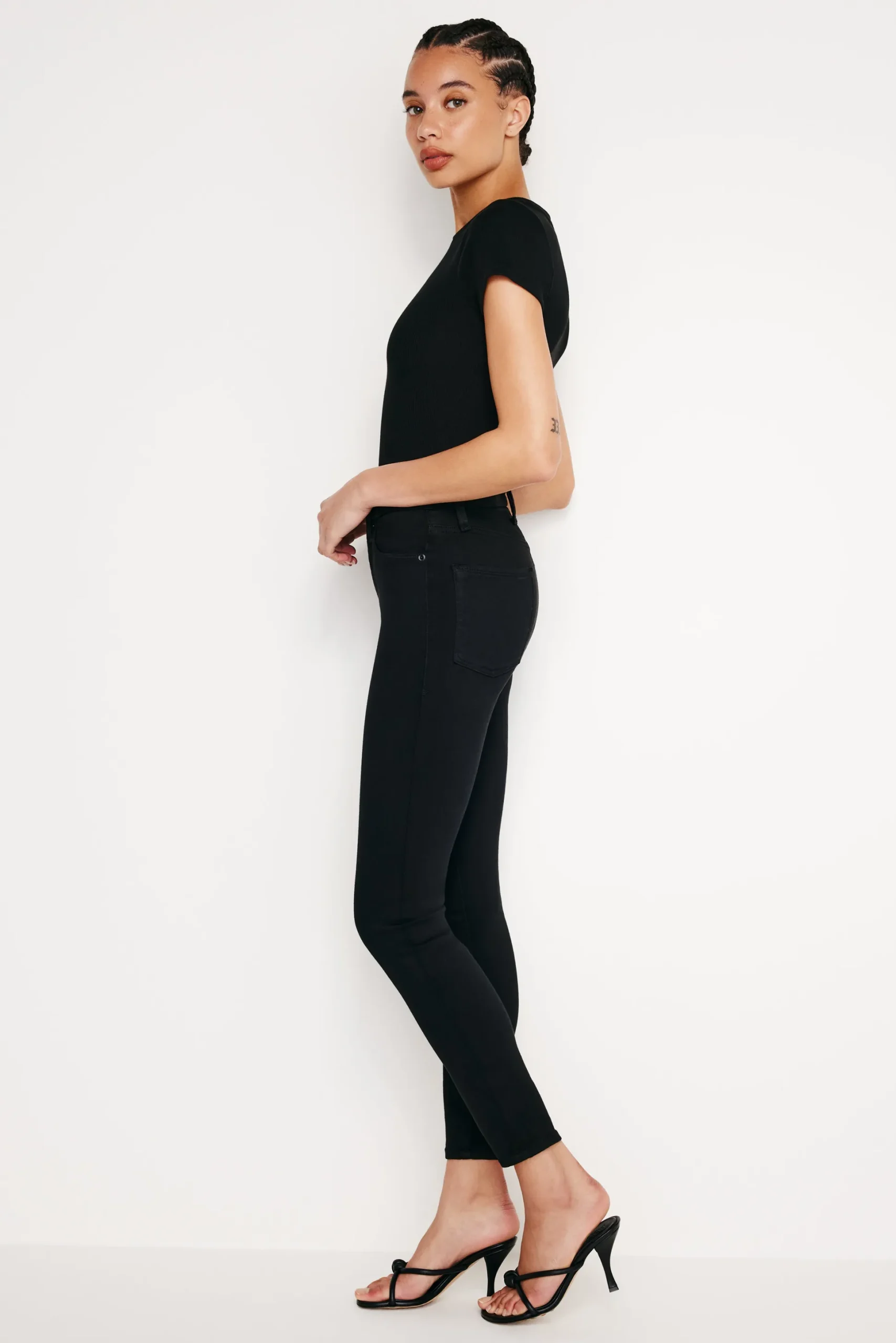 never fade good legs skinny cropped jeans