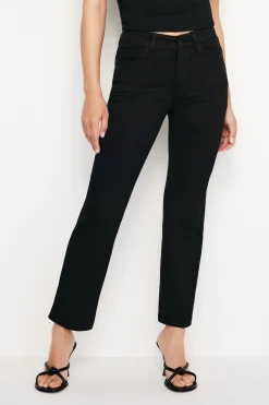never fade good petite straight raw hem jeans