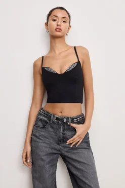 ponte embellished top