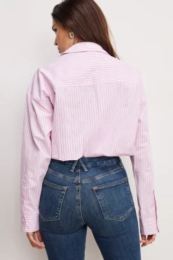 poplin bubble shirt