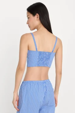 poplin bustier cami top