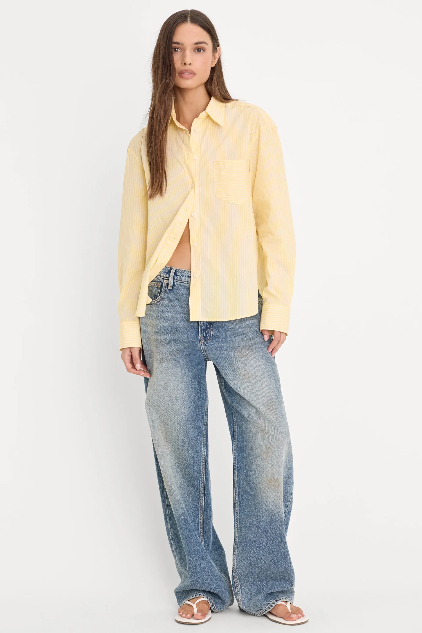 poplin classic boxy shirt