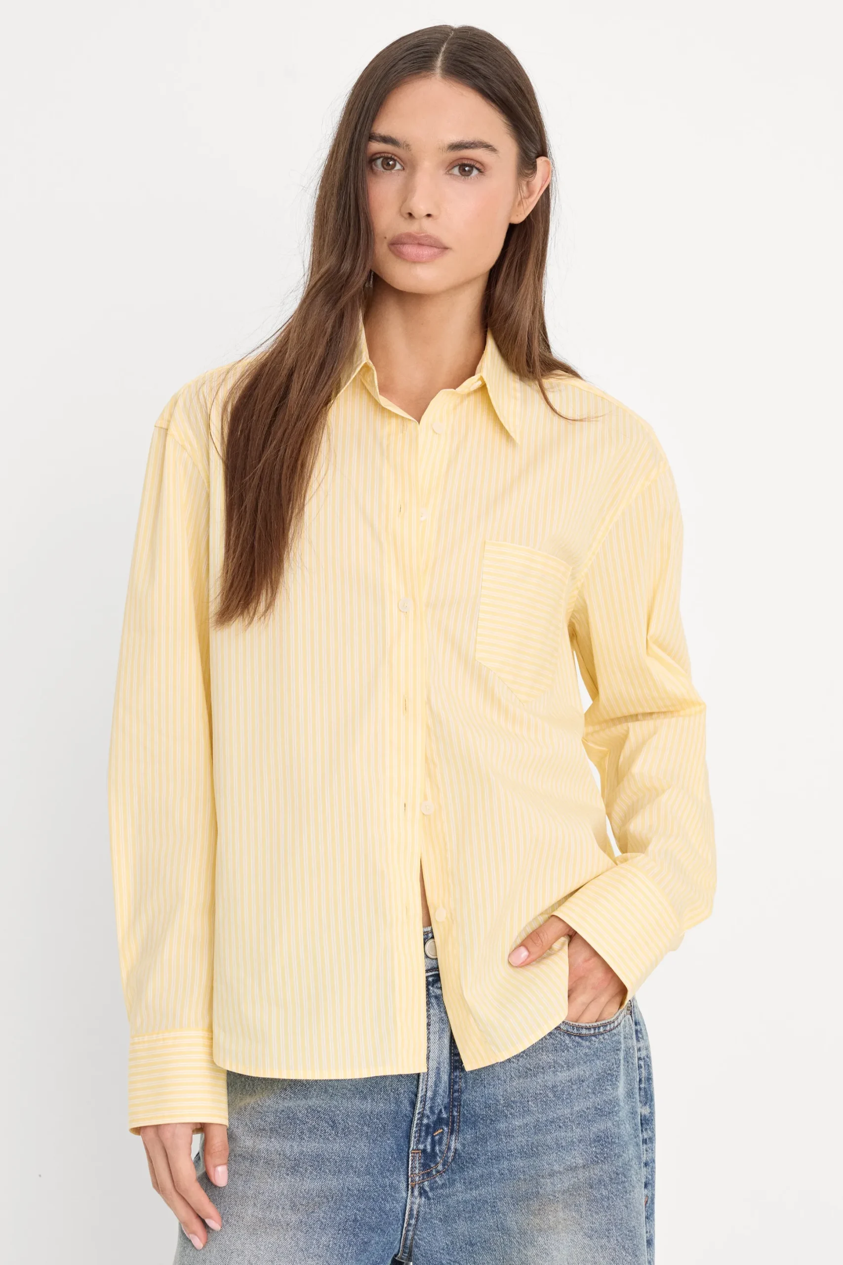 poplin classic boxy shirt