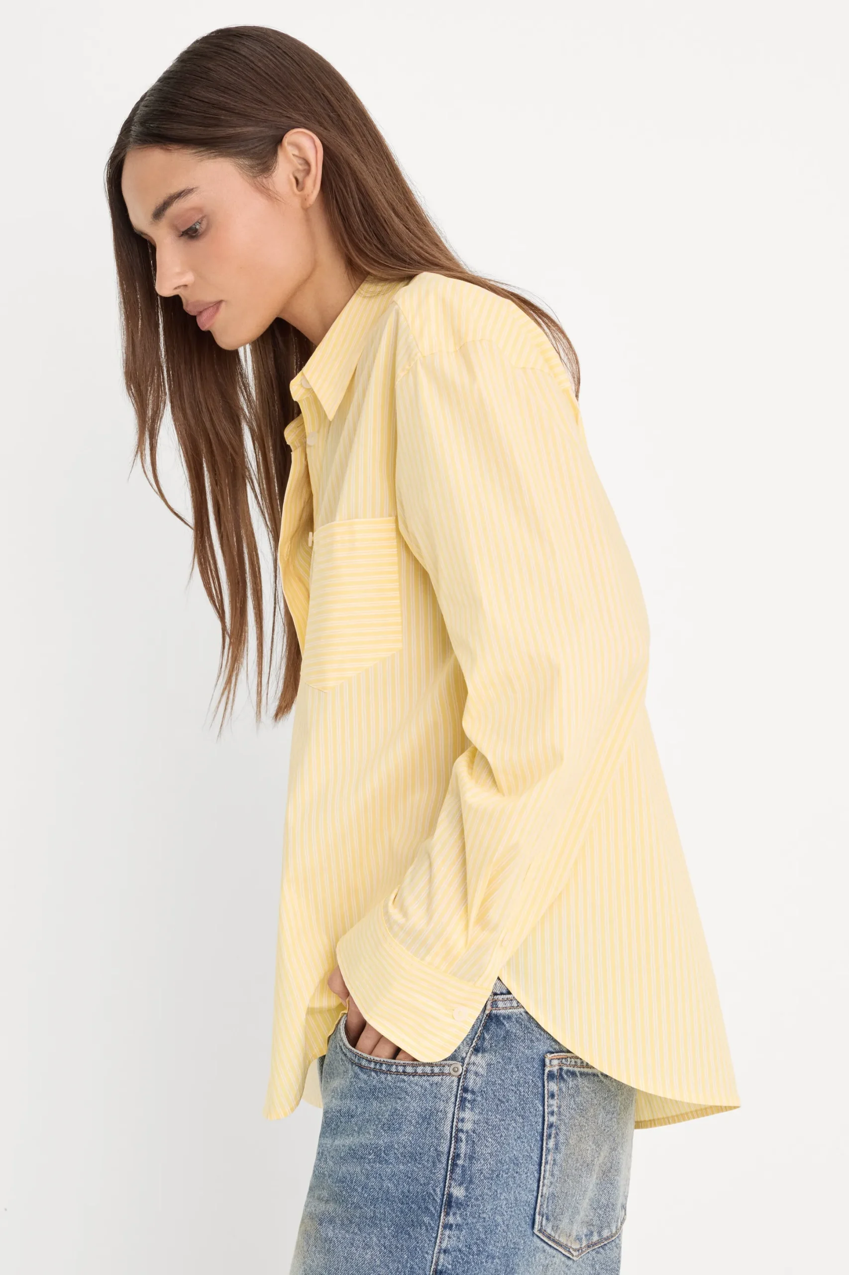 poplin classic boxy shirt