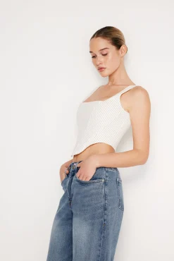 poplin corset top