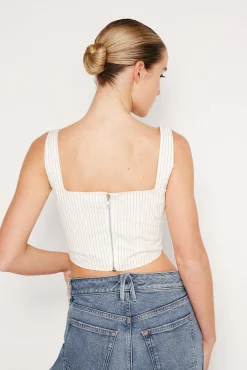 poplin corset top