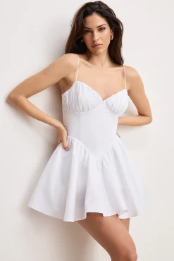 poplin mini dress