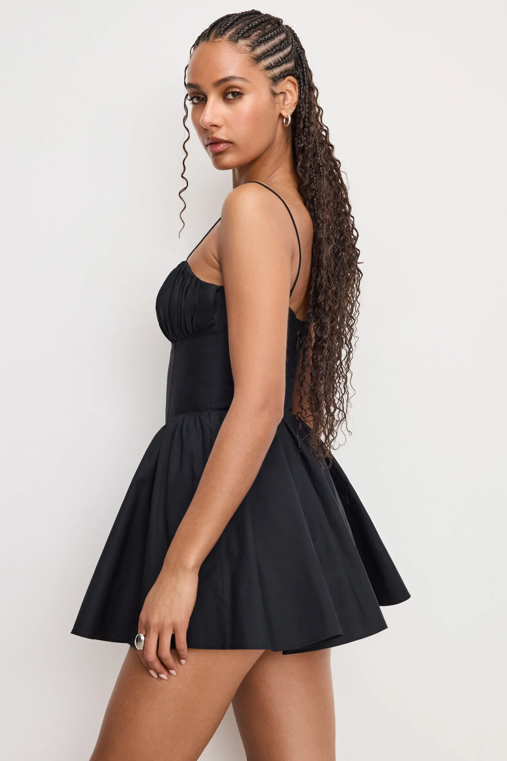 poplin mini dress