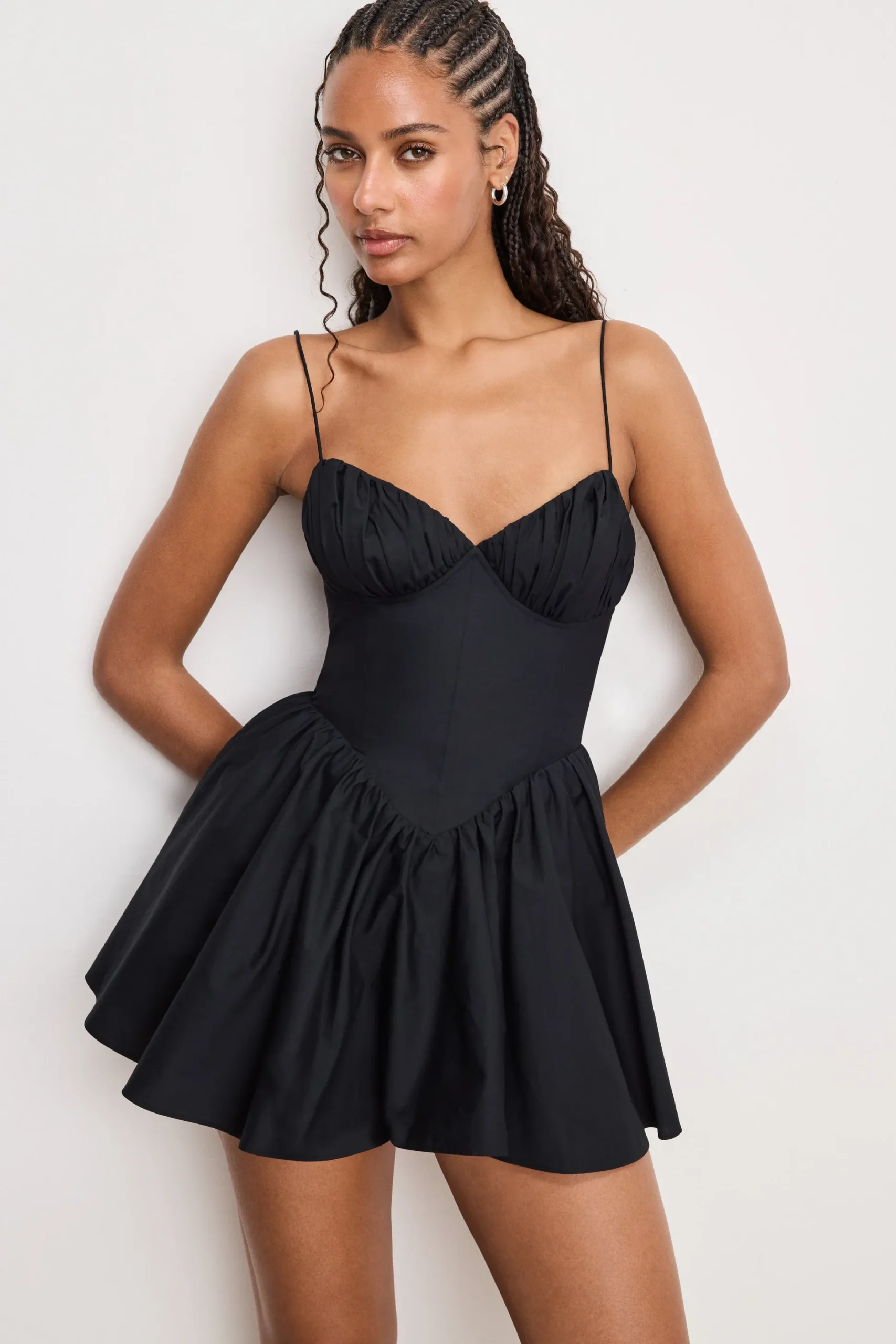 poplin mini dress