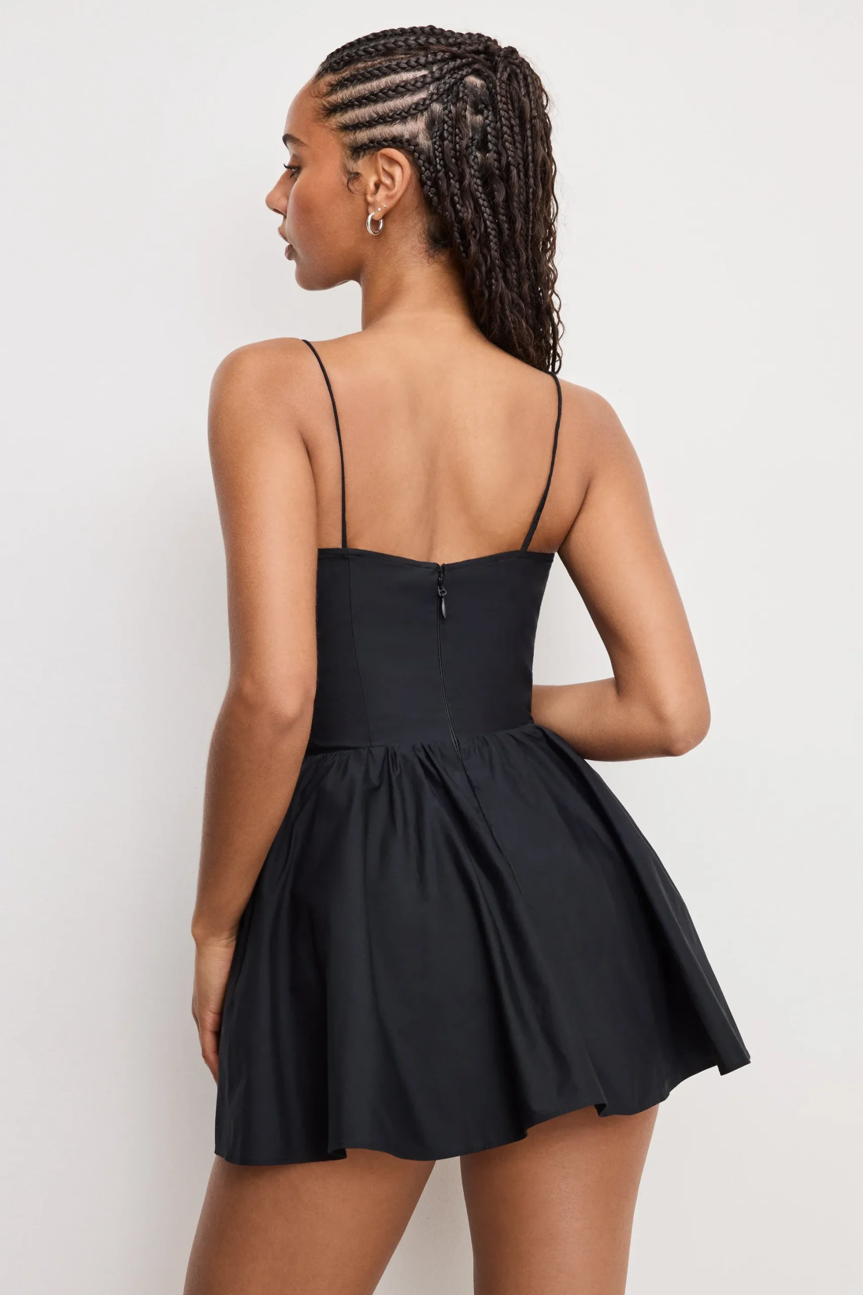 poplin mini dress