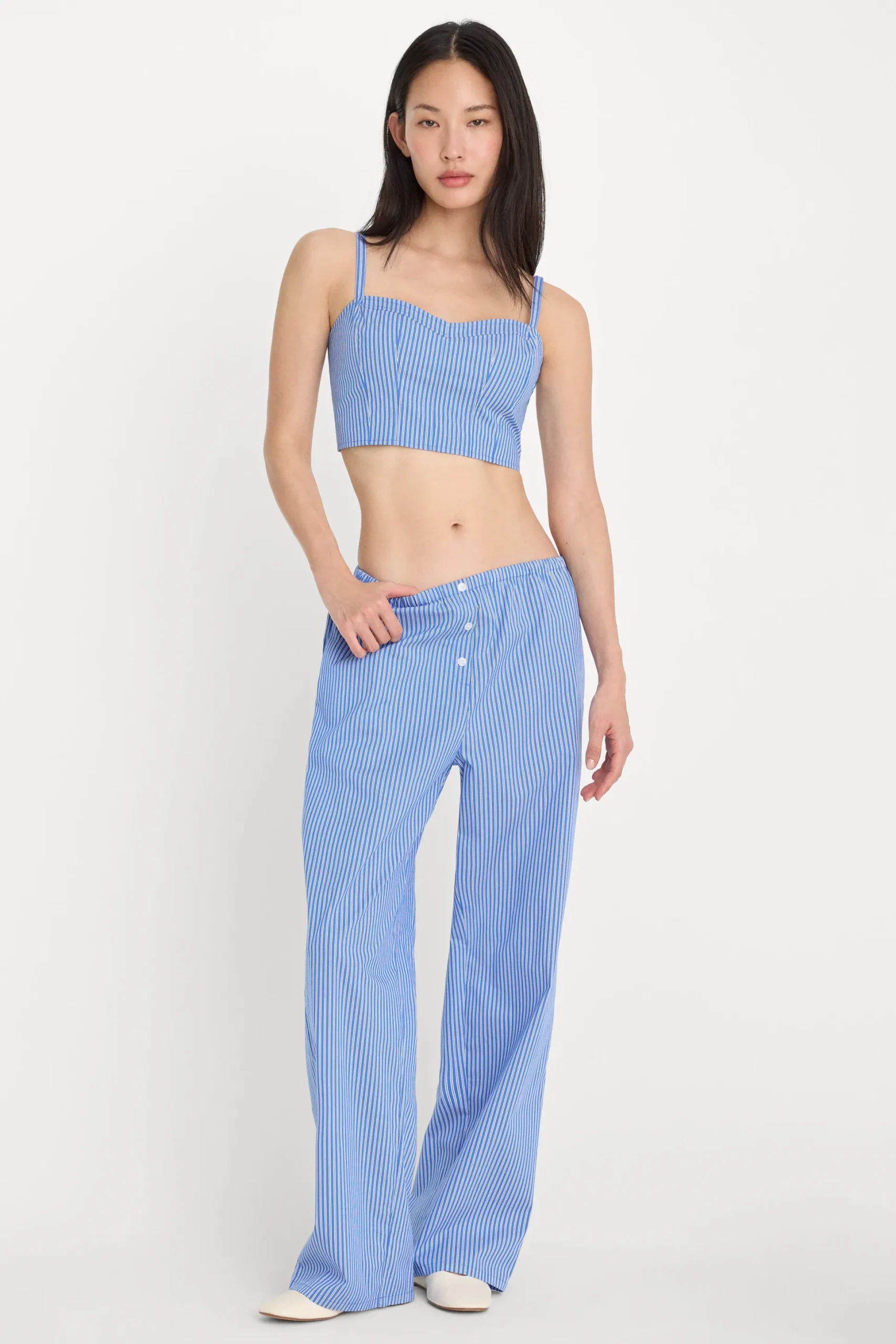 poplin pull on pants