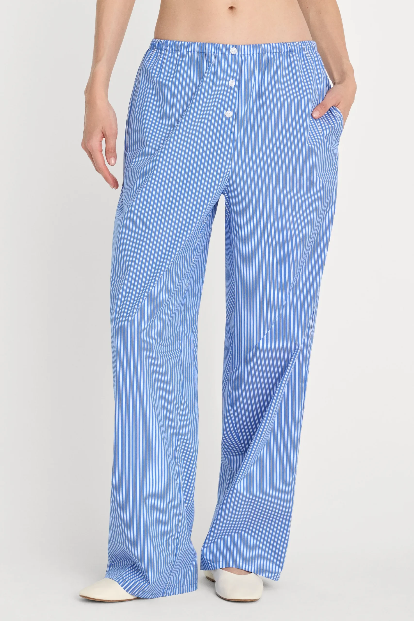 poplin pull on pants