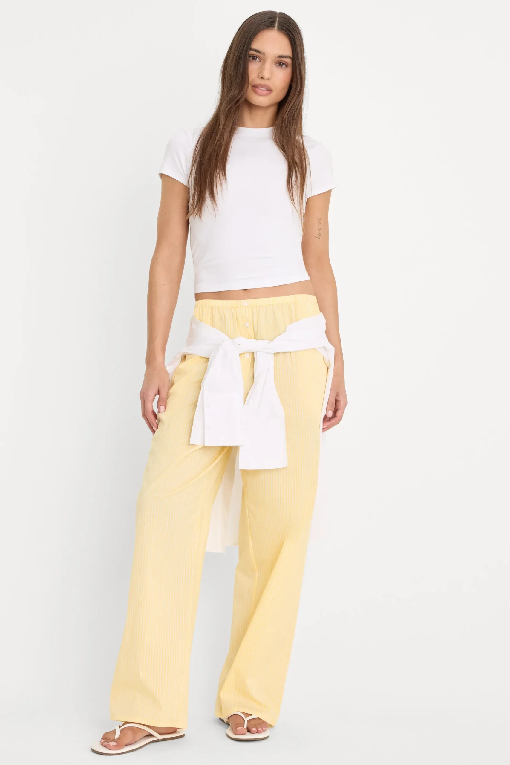 poplin pull on pants