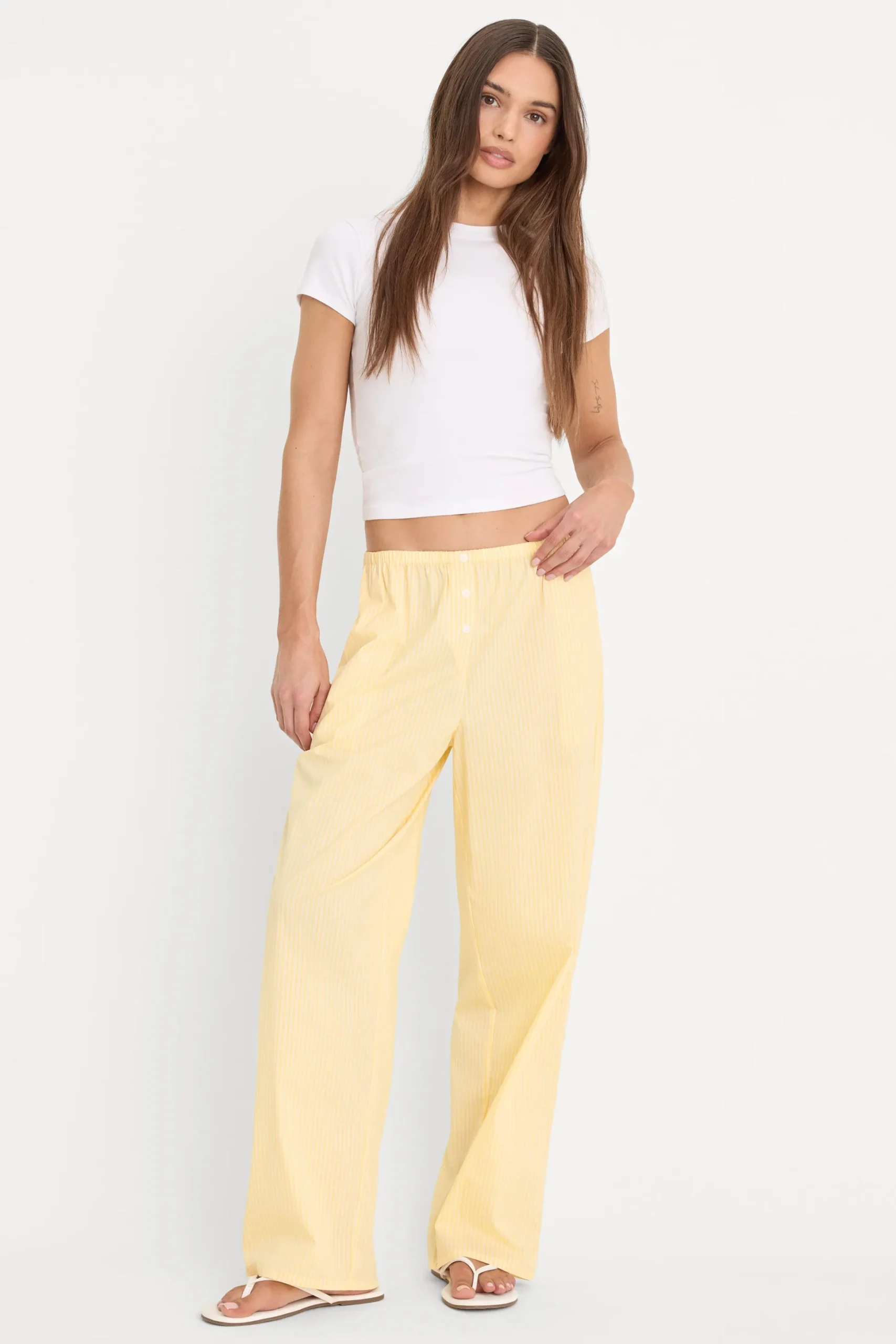 poplin pull on pants